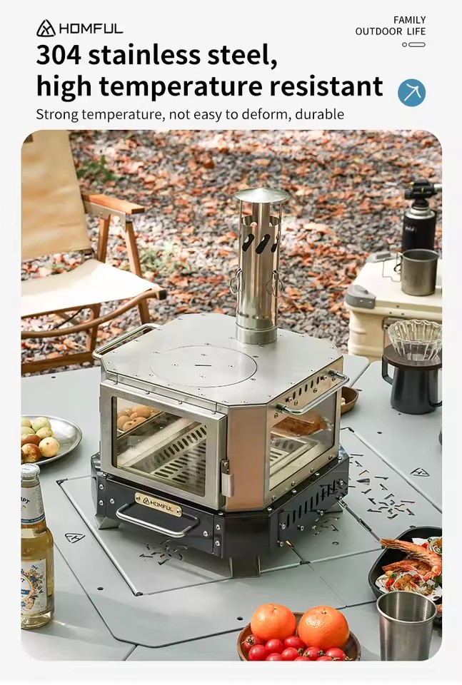 HOMFUL Portable Firewood Stove - Home Cooking Cookbook review and price
