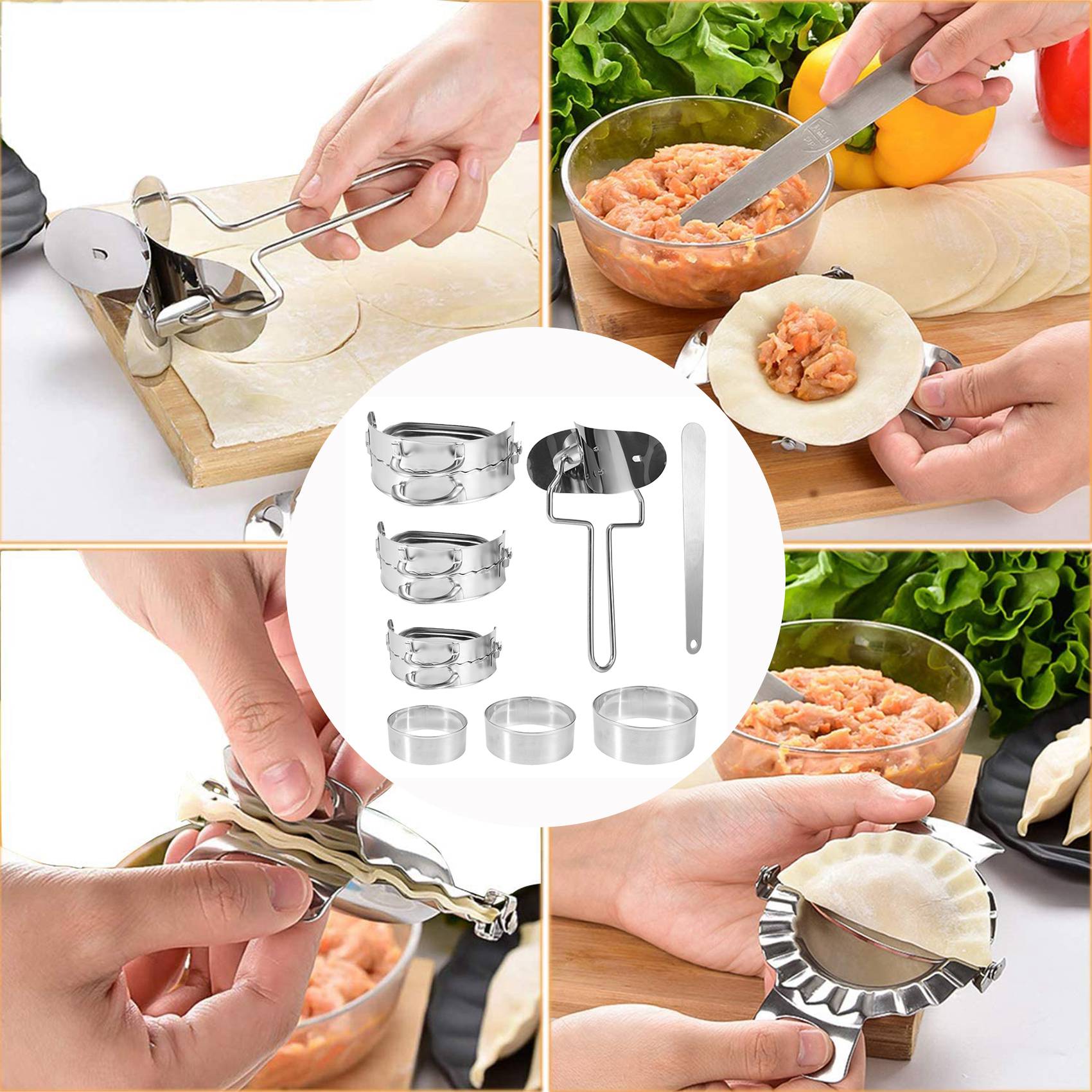 ABKW-Dumplings Maker 8 Pcs, Pr - Gyoza Dumpling Maker review and price