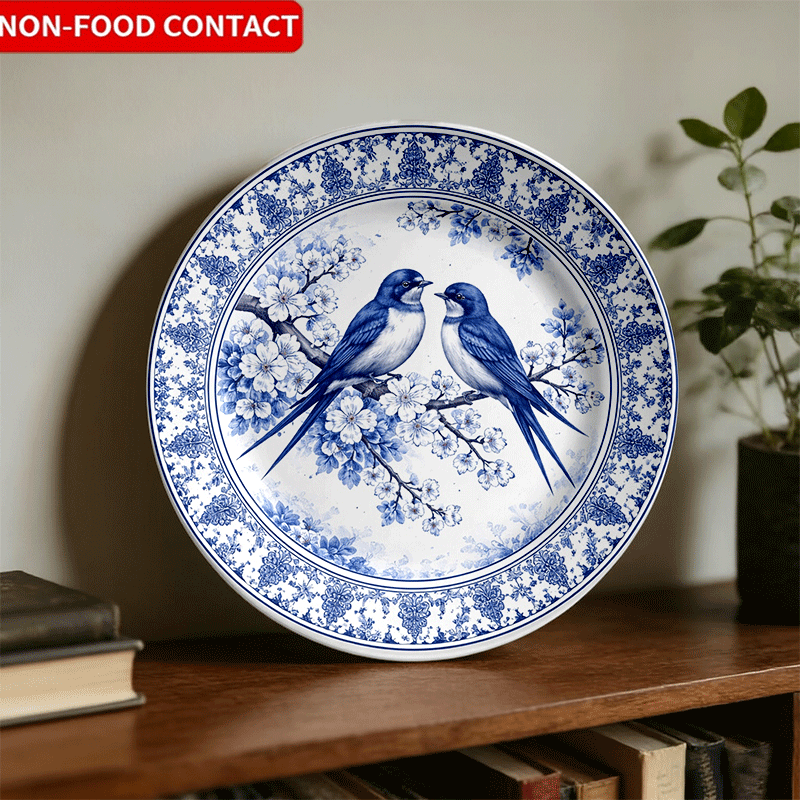 Decorative Plate with Blue-and - Home Cooking Recipes review and price